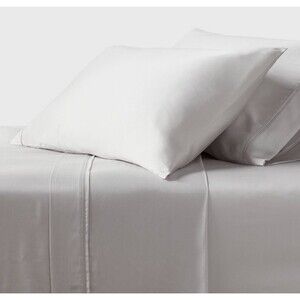 NEW Threshold 320 Thread Count Cool Tencel Lyocell Sheet Set Light Gray Sz King